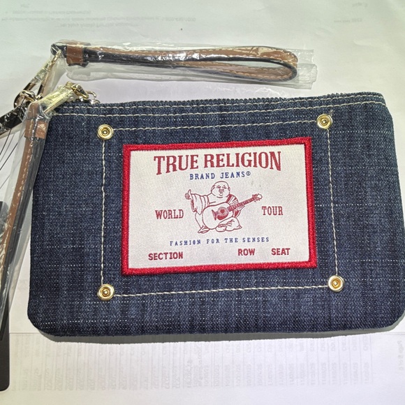 True Religion Handbags - ❤️New True Religion Logo Denim Wristlet Purse
